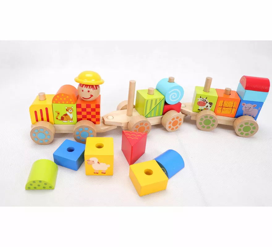 Tren de madera infantil