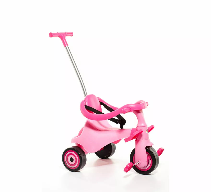 Translation missing: es.Triciclo infantil rosa con Bandeja y Palo