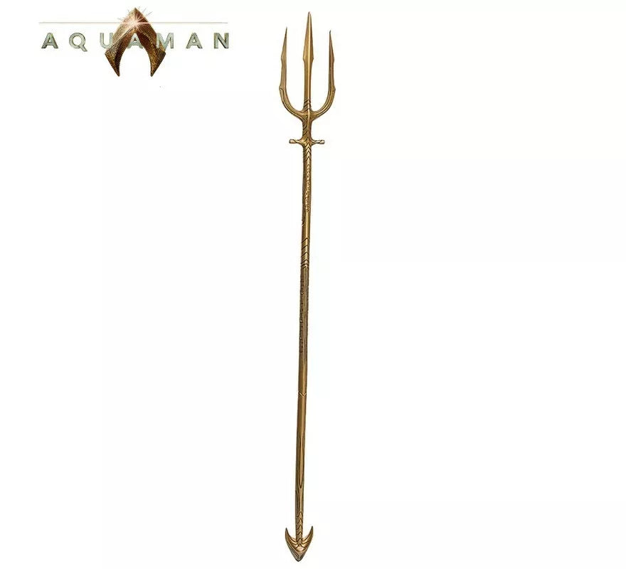 Translation missing: es.Tridente de Aquaman Dorado desmontable de 120 cm