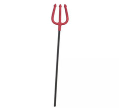 Tridente rojo con Purpurina de 80 cm
