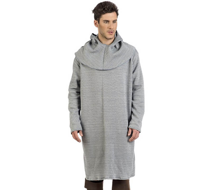 Translation missing: es.Túnica de Cota De Malla Gris para hombre