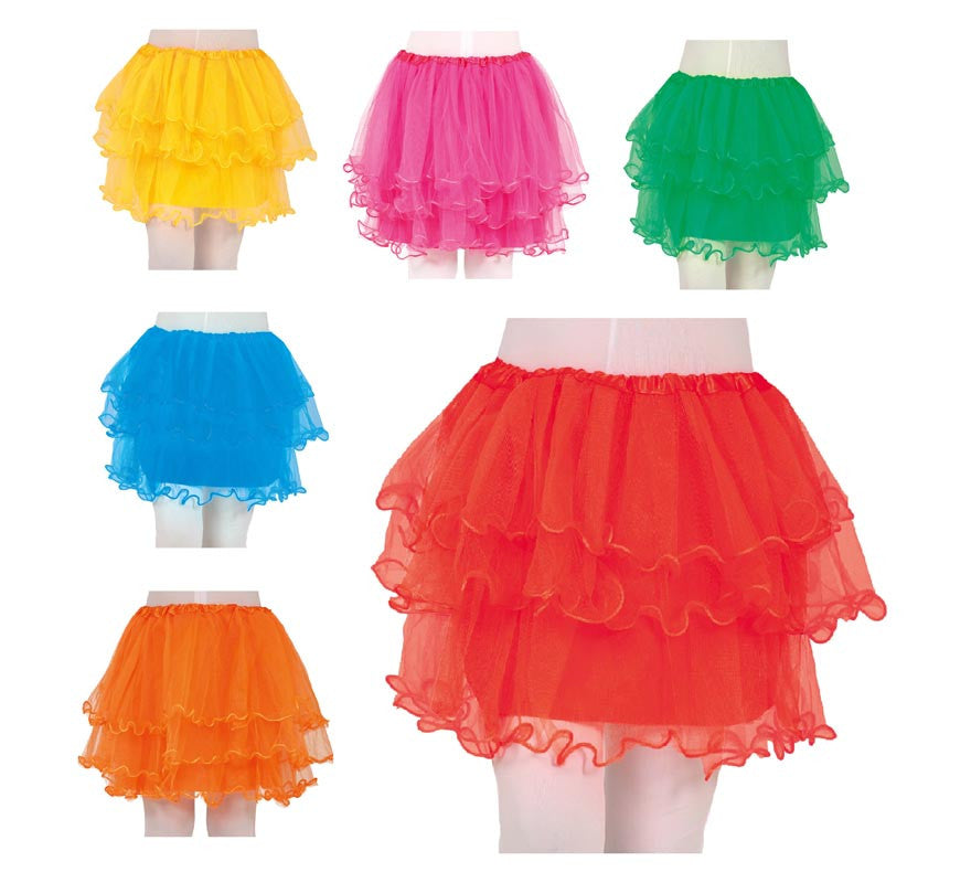 Translation missing: es.Tutú con Volantes de 35 cm Infantil en varios colores