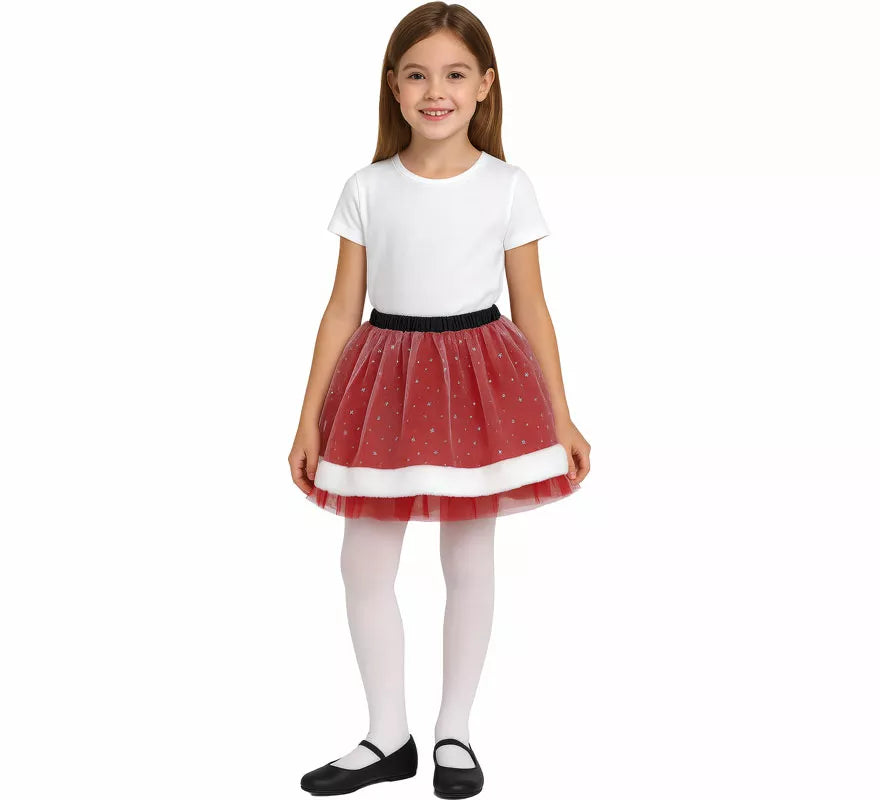 Tutú de Mamá Noel infantil 30 cm