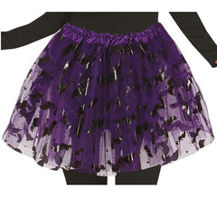 Tutú lila con Murciélagos de 40 cm