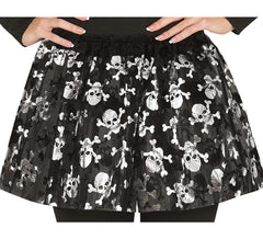 Tutú negro de Pirata con calaveras de 40 cm