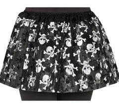 Tutú negro de Pirata con calaveras de Infantil 30 cm
