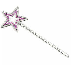 Varita pequeña con Estrella Rosa de 23 cm