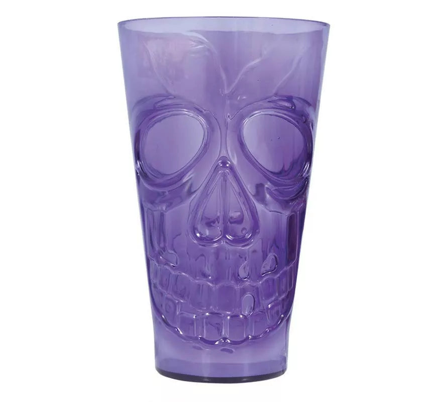 Translation missing: es.Vaso Calavera lila de 9x15 cm