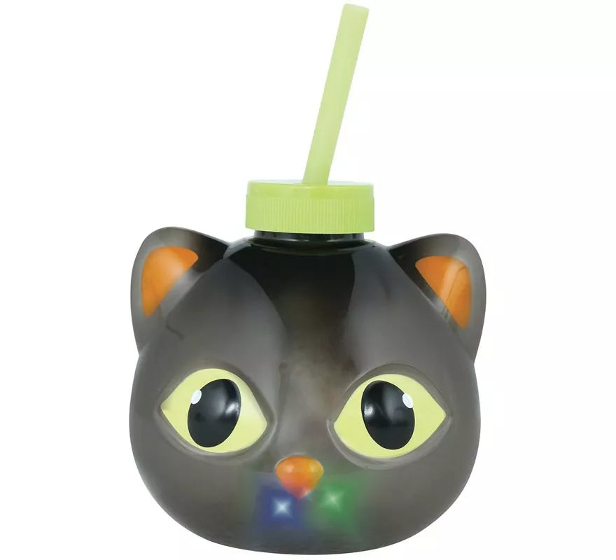 Translation missing: es.Vaso con Pajita Gato con iluminación LED de 17 cm