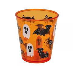 Vaso de Halloween Naranja de 10 cm