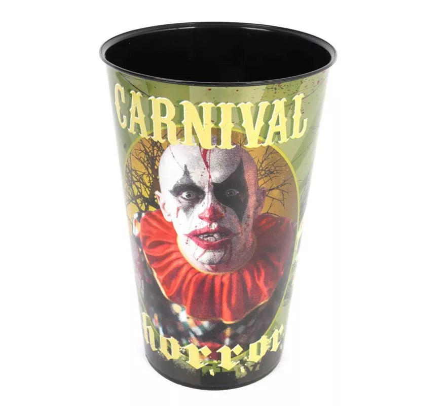 Translation missing: es.Vaso Payaso Carnival de plástico de 10,5x7,5x18 cm