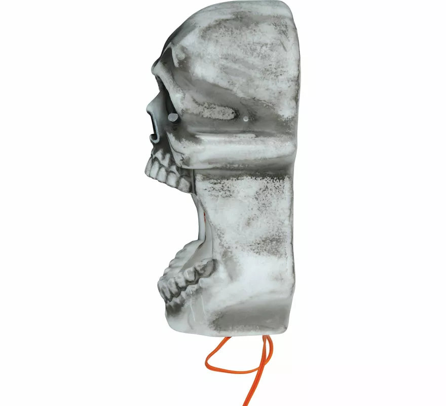 Vela Calavera con Led Efecto Fuego de 20 cm