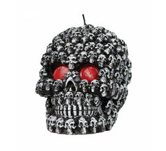 Vela Calavera negra de 10 cm