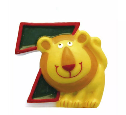 Vela de Animal del Safari con el número 7