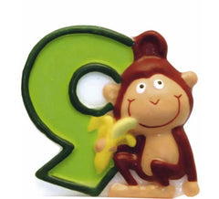 Vela de Animal del Safari con el número 9