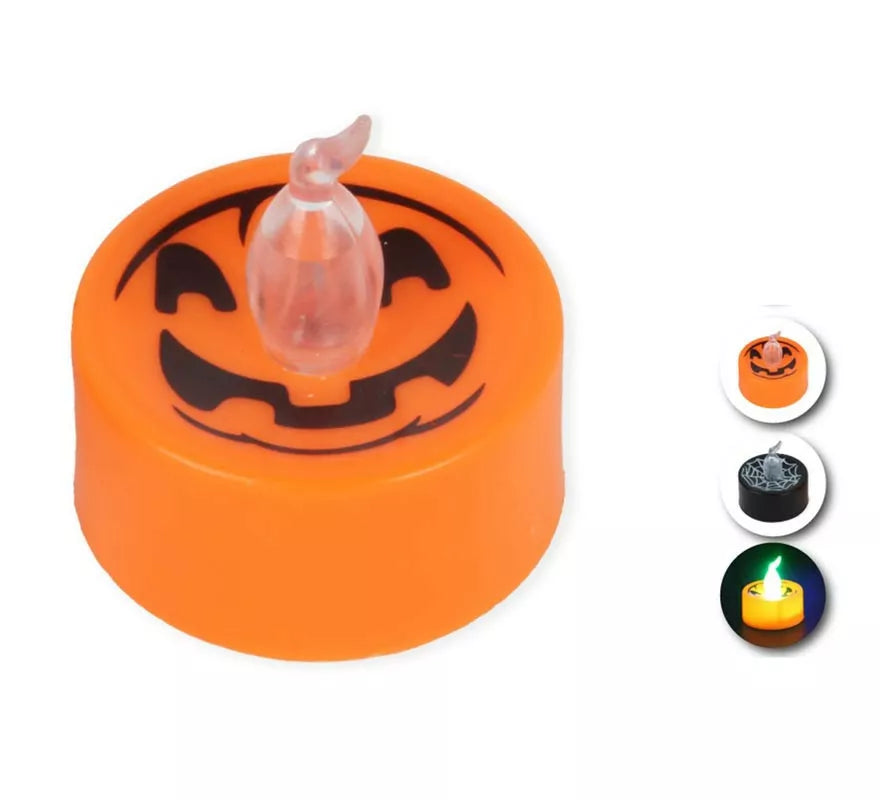 Translation missing: es.Vela Halloween con luz en modelos surtidos de 4x3,7 cm