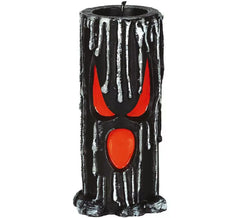 Vela Negro con Cara de 15x6 cm