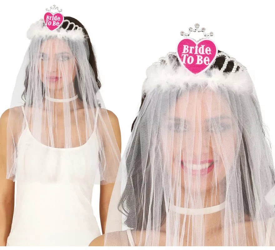 Translation missing: es.Velo de Novia con Diadema corazón