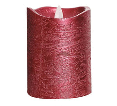 Velón Rojo Led 10 cm. Funciona con Pilas