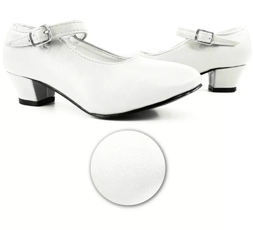 Translation missing: es.Zapato Sevillana con tacón Blanco en números del 22 al 41
