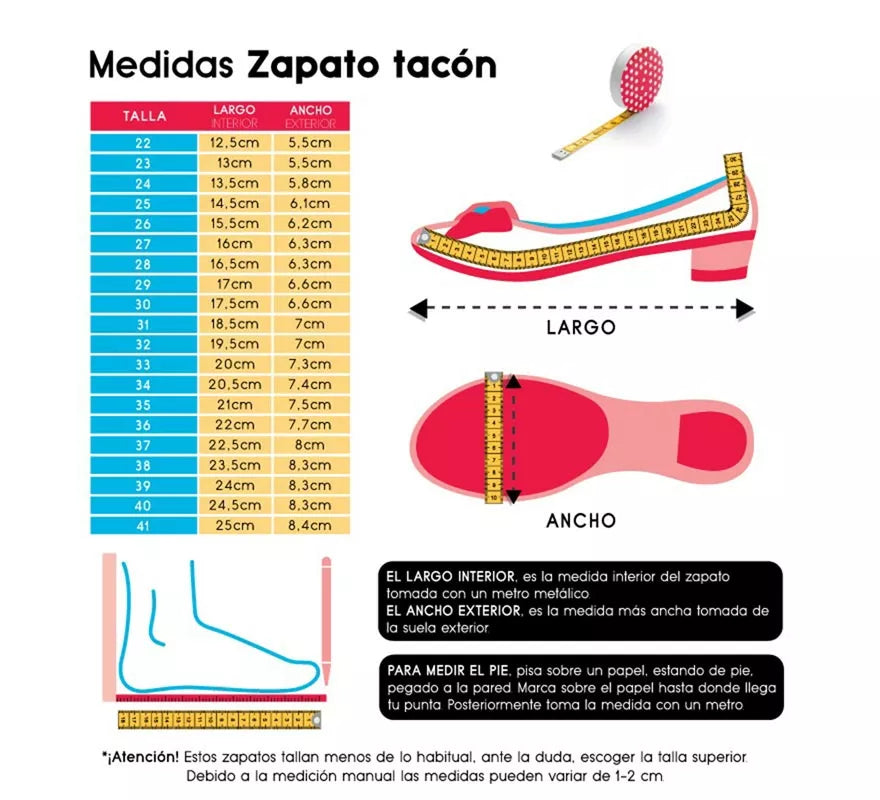 Zapato Sevillana con tacón Azul Turquesa Purpurina en números del 22 al 41