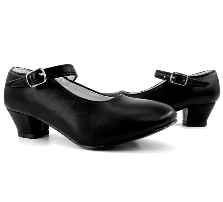Translation missing: es.Zapato Sevillano con tacón Negro en números del 20 al 41