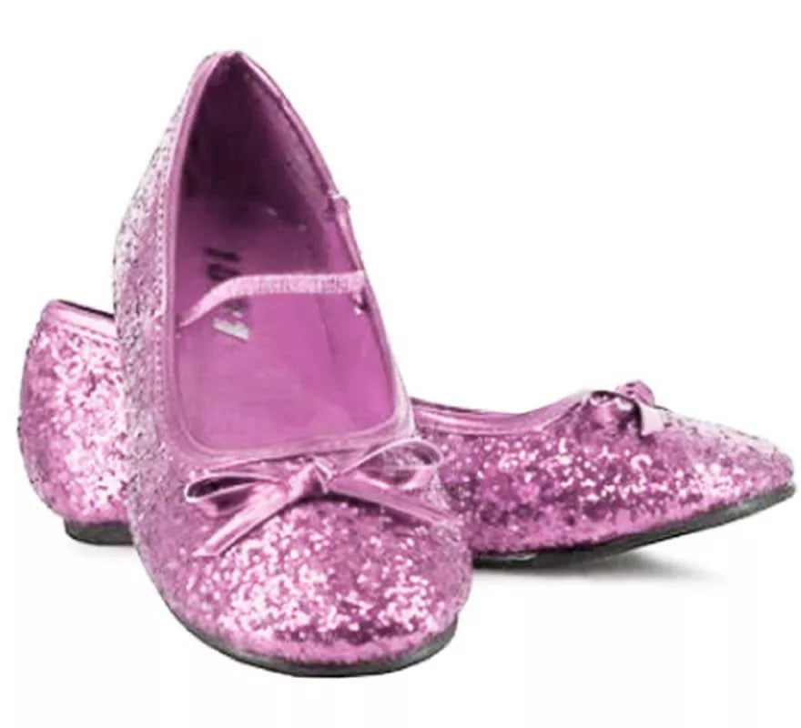 Translation missing: es.Zapatos Bailarinas Rosa Purpurina en números del 22 al 41