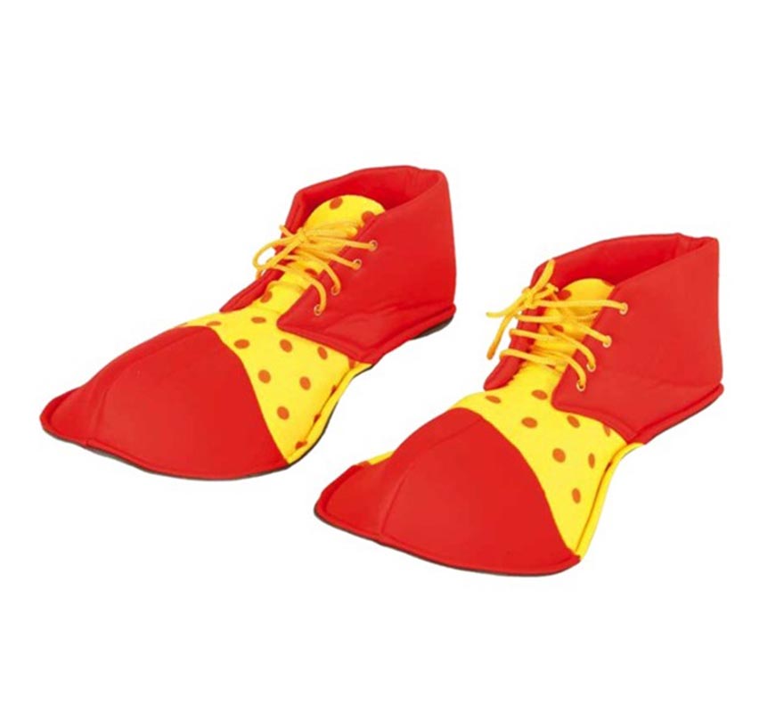 Translation missing: es.Zapatos de Payaso Rojo y Amarillo de 26 cm. Infantil