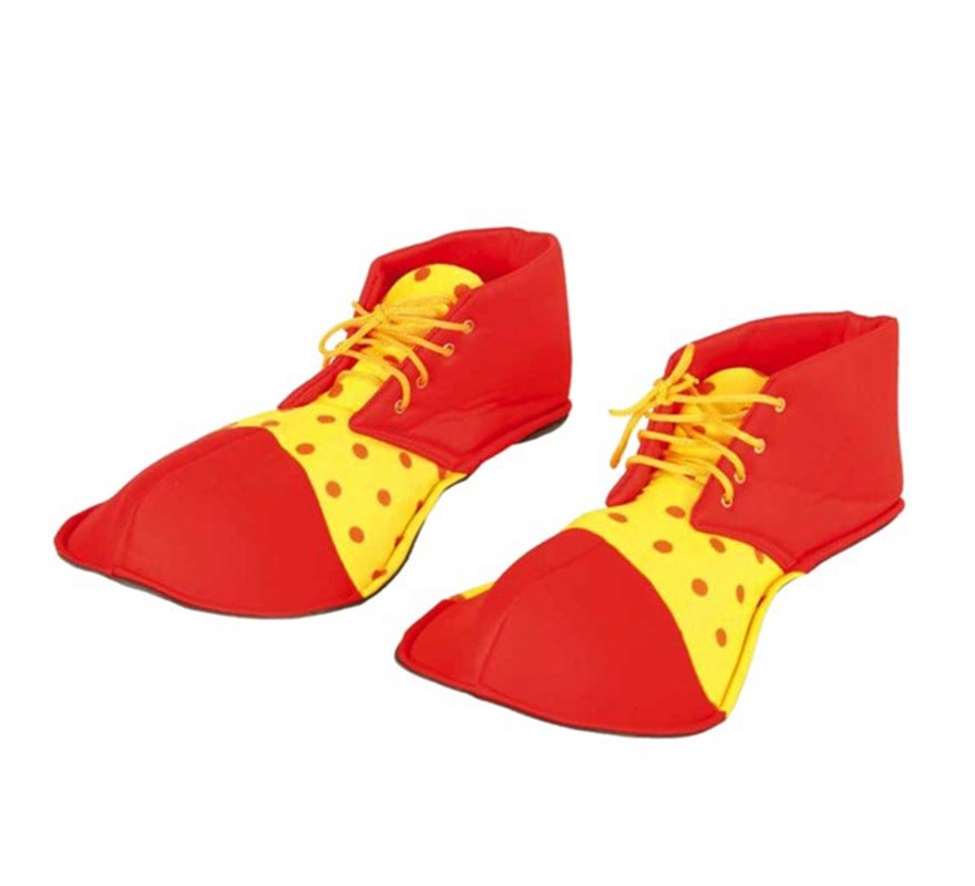 Translation missing: es.Zapatos de Payaso Rojo y Amarillo de 26 cm. Infantil