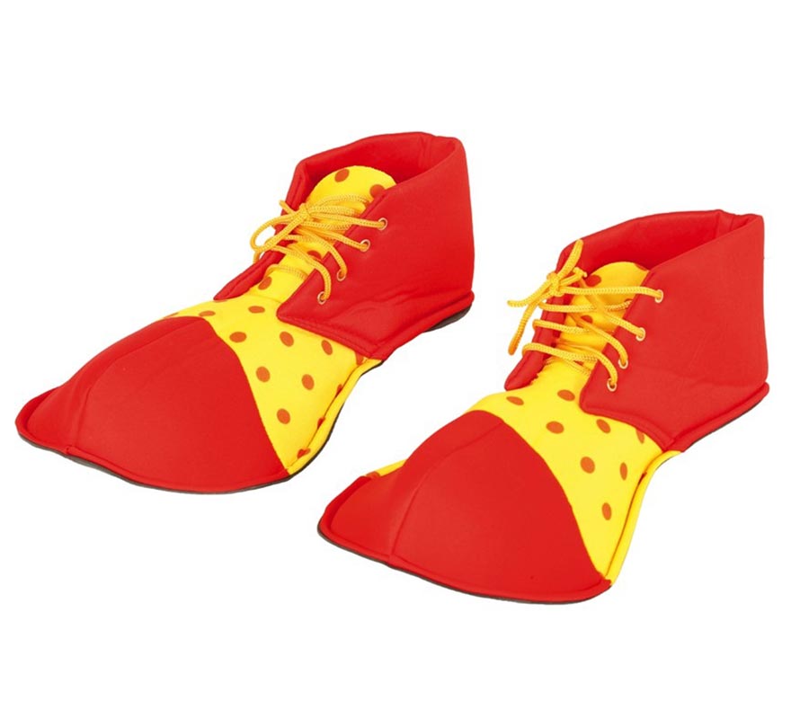 Translation missing: es.Zapatos de Payaso Rojos y Amarillos 36 cm