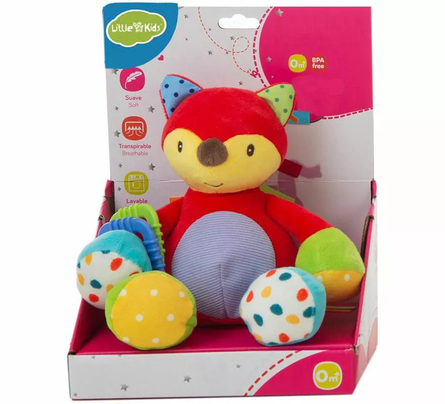 Zorro de Peluche rojo infantil de 26 cm